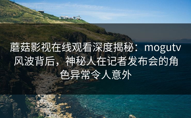 蘑菇影视在线观看深度揭秘：mogutv风波背后，神秘人在记者发布会的角色异常令人意外