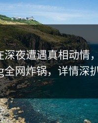 主持人在深夜遭遇真相动情，糖心vlog全网炸锅，详情深扒